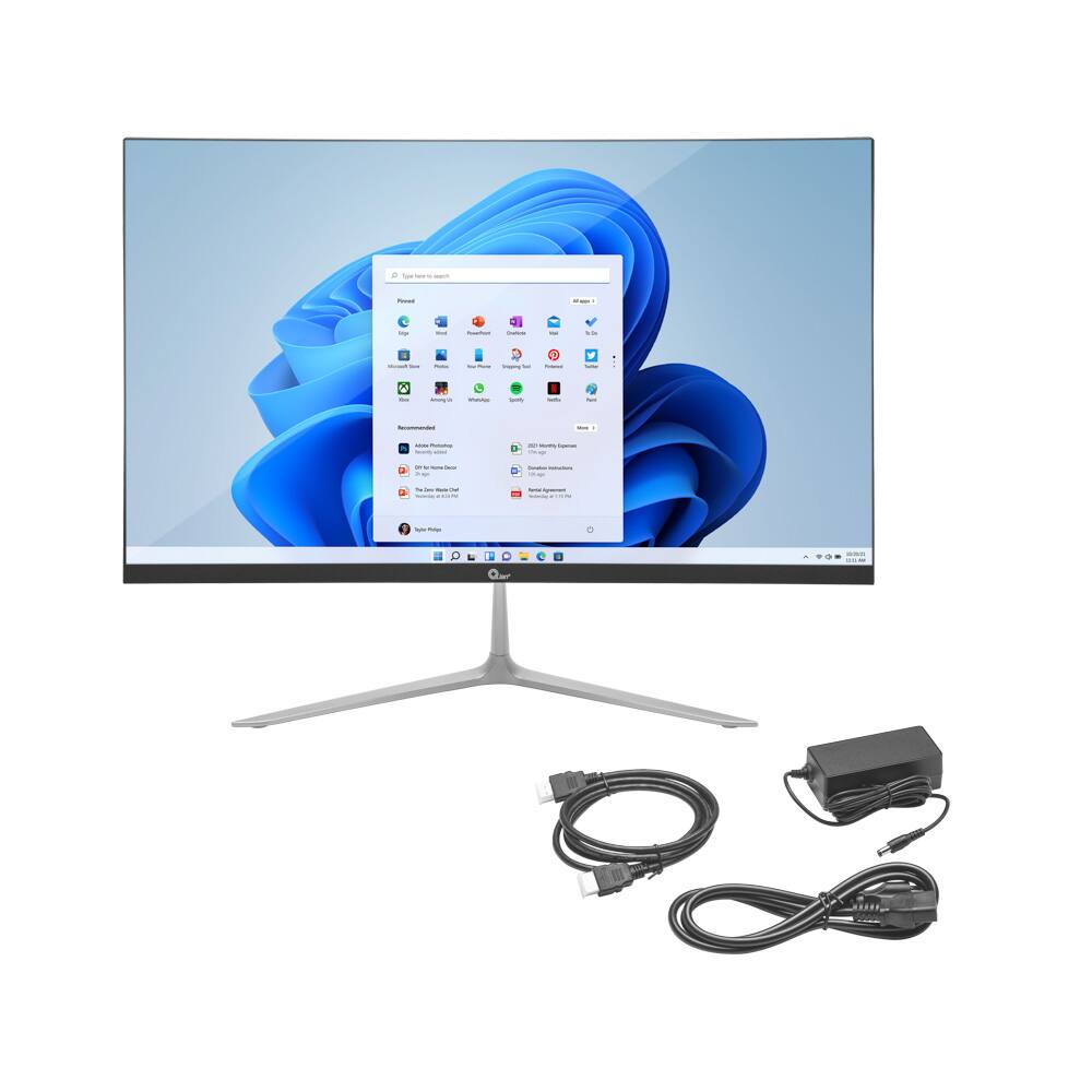 Alt View 3. Qian - Qian Monitor 21.5" Frameless. VA, Full HD, 75 Hz, 	6.5ms. Model QM2151F - Black.