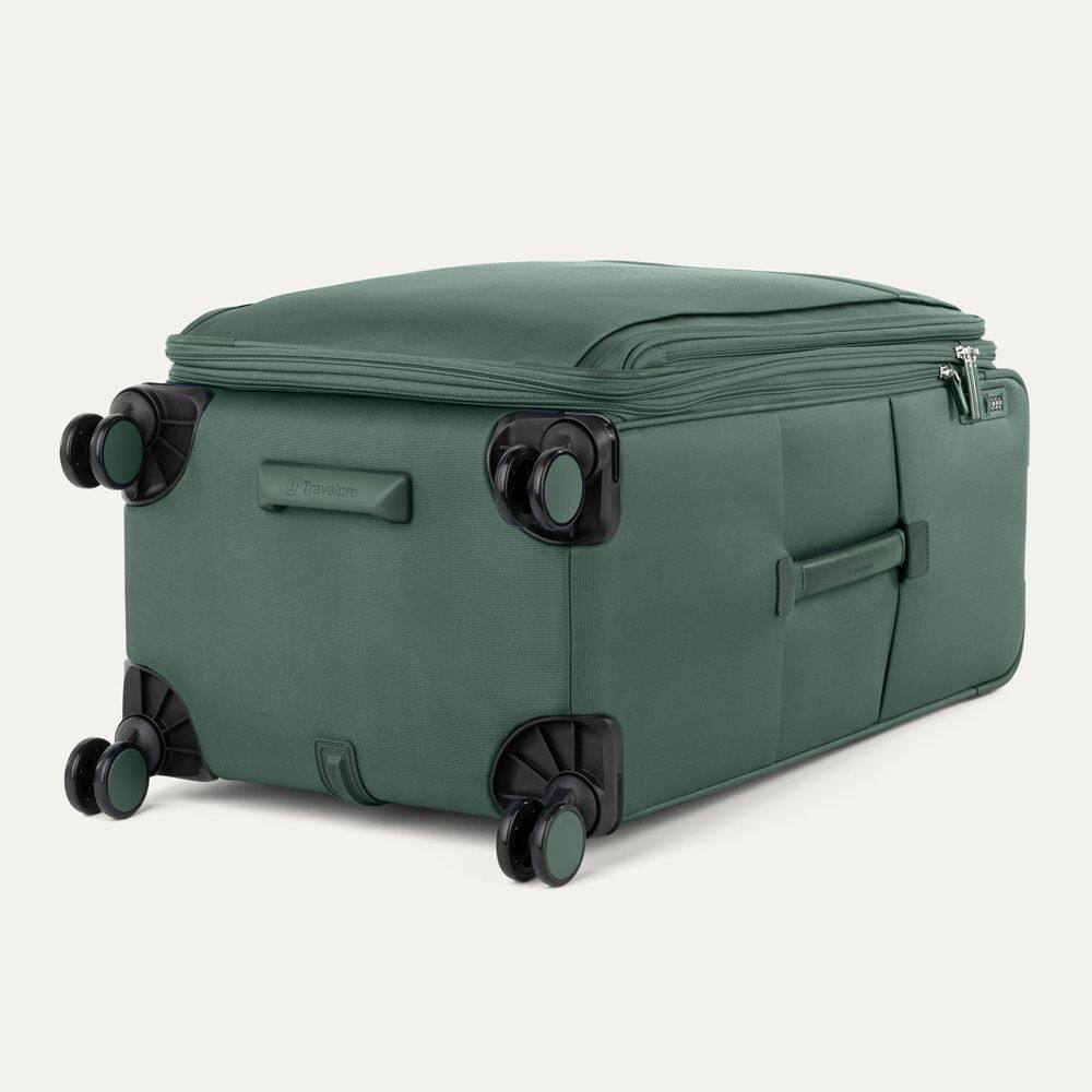 Back. Travelpro - Travelpro Versapack + Lightweight Softside Expandable 29" Checked Spinner - Desert Sage.