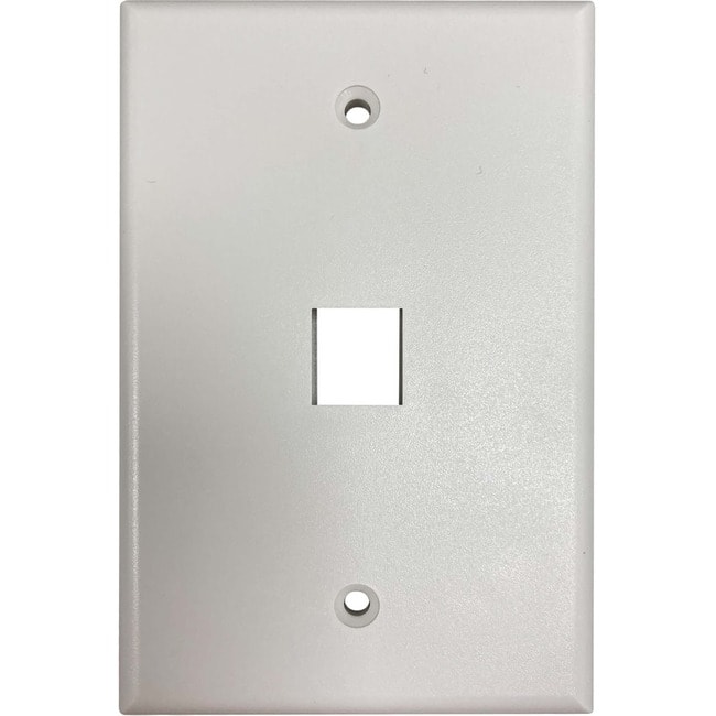 Eaton Tripp Lite Series Safe-IT 1-Port Single-Gang Keystone Wall Plate, Antibacterial, Matte, TAA - 1 x Total - Ivory