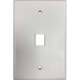 Eaton Tripp Lite Series Safe-IT 1-Port Single-Gang Keystone Wall Plate, Antibacterial, Matte, TAA - 1 x Total - Ivory