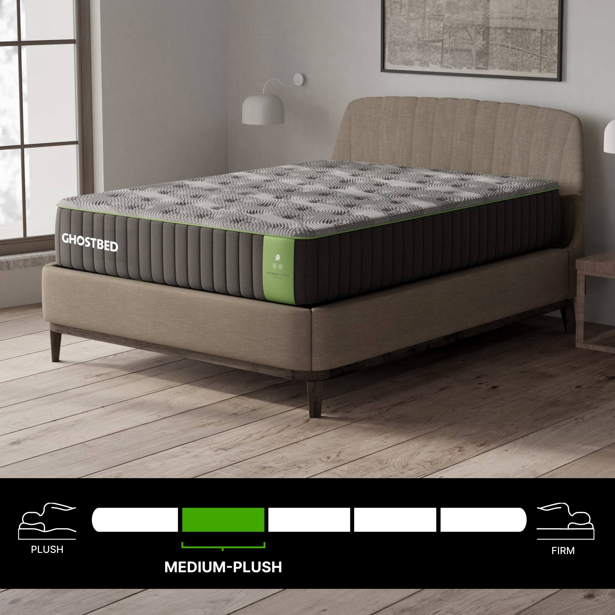 GHOSTBED

PLUSH | MEDIUM-PLUSH | FIRM