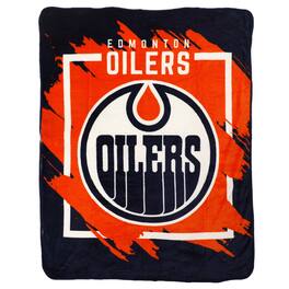 Northwest - Edmonton Oilers 46" x 60" Dimensional Micro Raschel Plush Throw Blanket - Navy