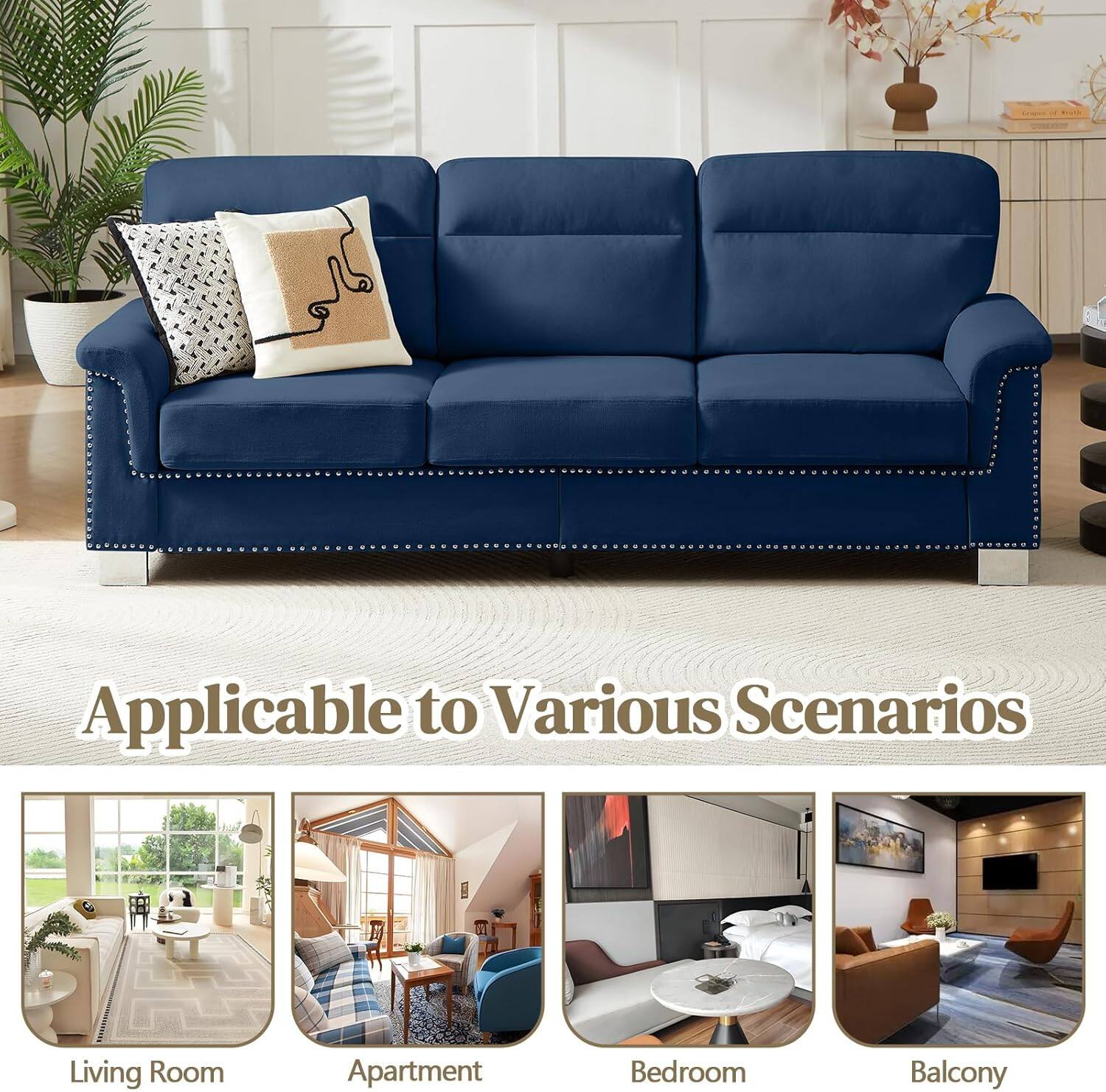 Applicable to Various Scenarios

Living Room  
Apartment  
Bedroom  
Balcony