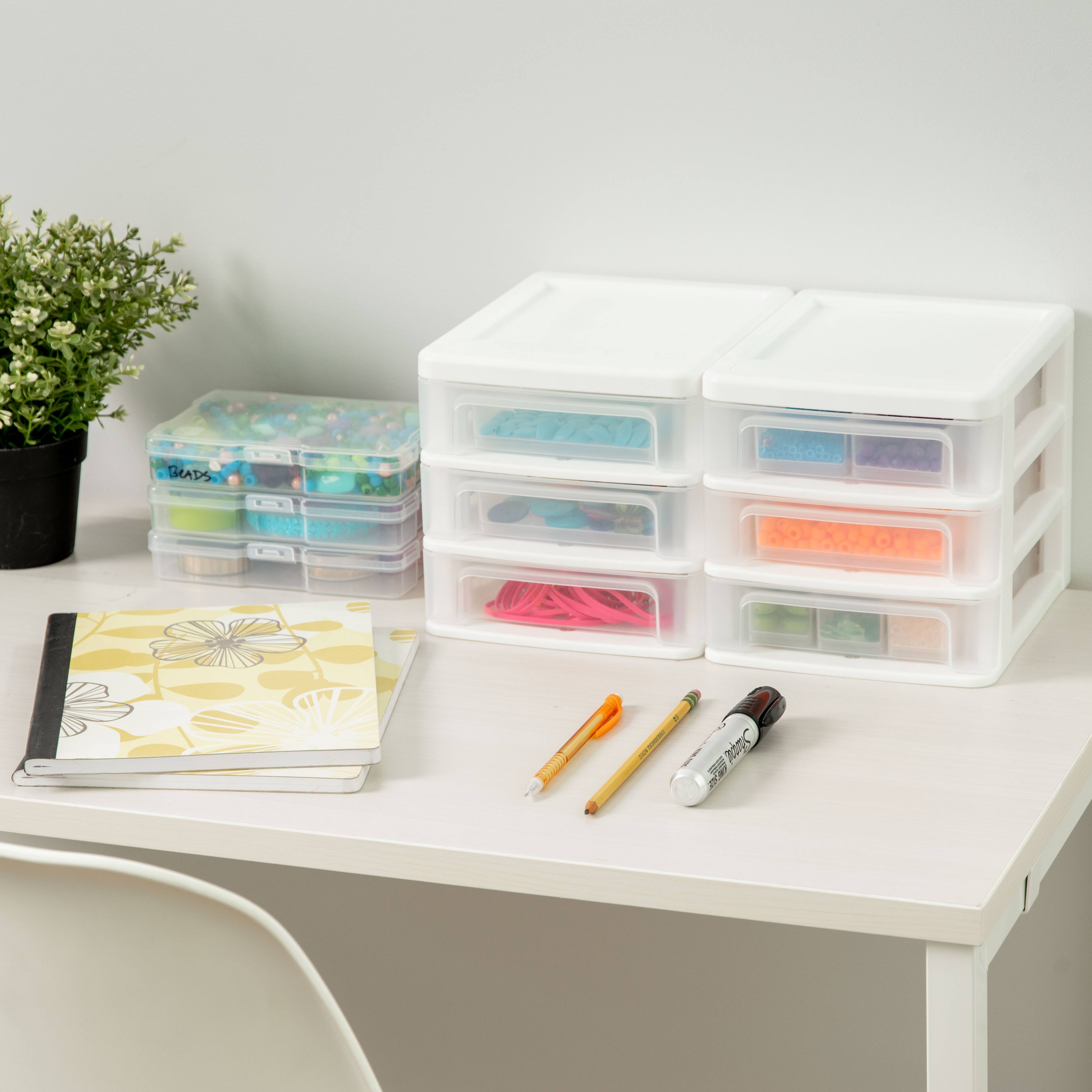 Alt View 2. IRIS USA - IRIS USA Plastic Clearview Desktop organize with Drawers.