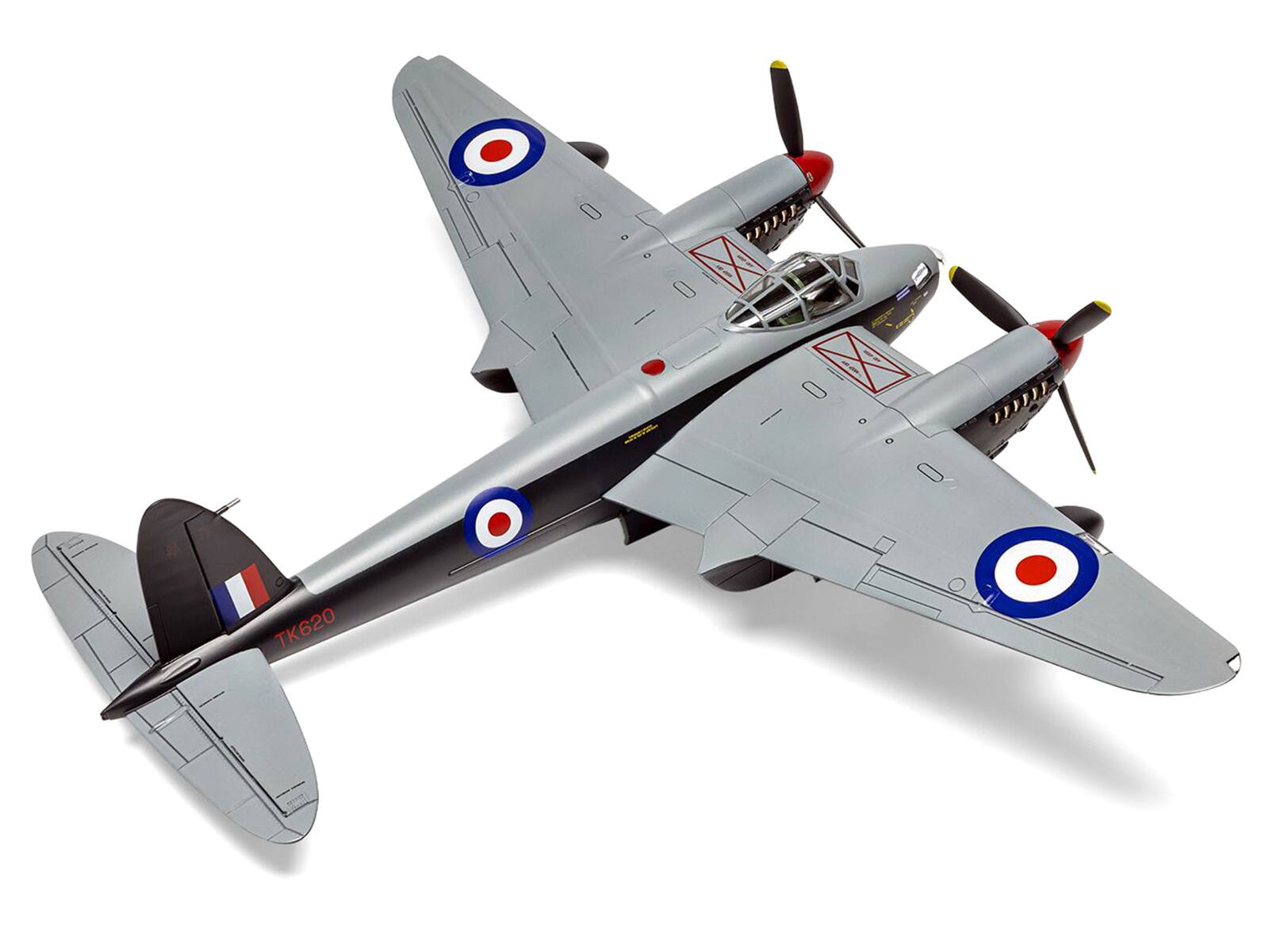 Alt View 2. Airfix - Level 2 Model Kit of De Havilland Mosquito B.XVI/B.35/TT.35 Aircraft with 3 Scheme Options 1/72 Plastic Kit by Airfix.