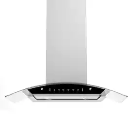 VIKIO - 30 inches - Externally Vented - Island Range Hood - Stainless Steel