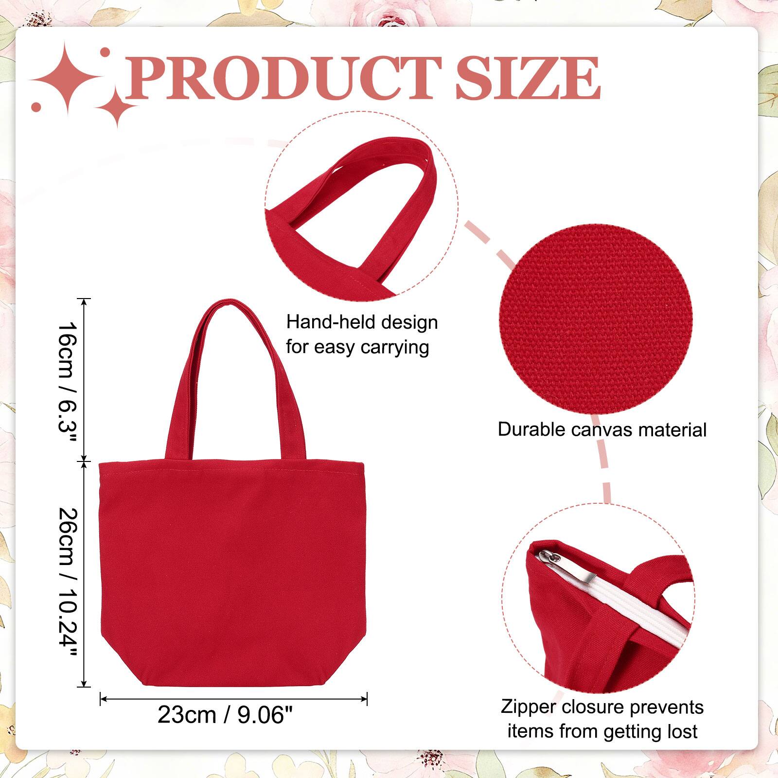 PRODUCT SIZE

16cm / 6.3" / 26cm / 10.24" / 23cm / 9.06"

- Hand-held design for easy carrying
- Durable canvas material
- Zipper closure prevents items from getting lost