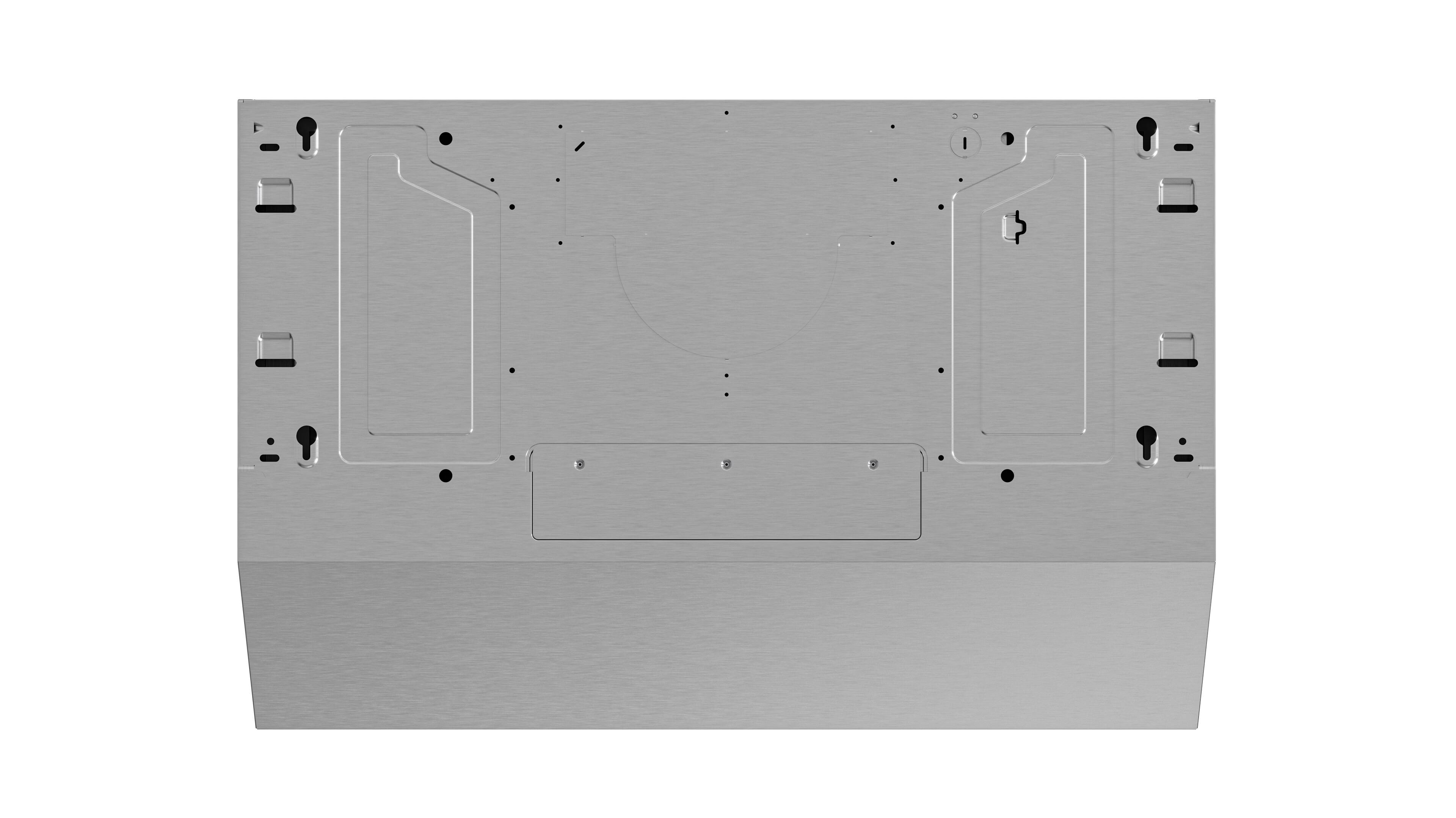 Alt View 6. Broan - Glacier 36-Inch 350 MAX Blower CFM 1.5 Sones Range Hood - Stainless Steel.