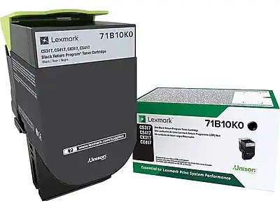 Lexmark 71B10K0 CS417, CX347, CX417 CS317. Toeet Corbidge Black Rotura Program Mk nisors Lexmark CS317 71B10KO CS417 CX317 CX417 Essential to Unison Lexmark Print System Performance
Corrected text:
Lexmark 71B10K0 CS417, CX347, CX417 CS317. Toeet Corbidge Black Return Program Mk nisors Lexmark CS317 71B10K0 CS417 CX317 CX417 Essential to Unison Lexmark Print System Performance