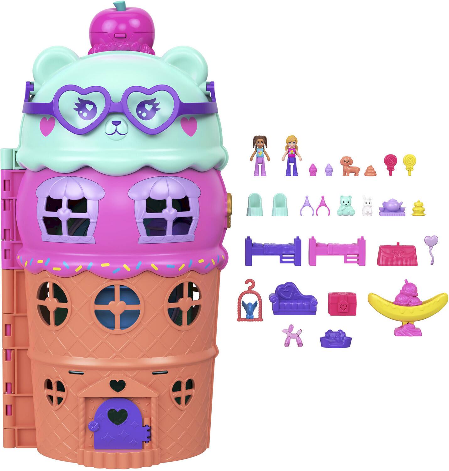 Alt View 4. Mattel - Mattel - Polly Pocket Gelato House Large Playset   - Collectibles - Multicolor.