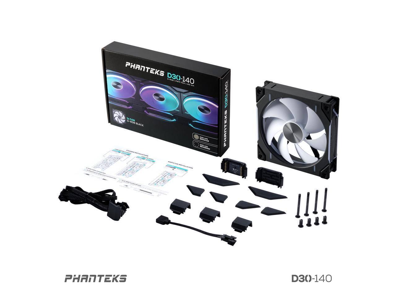 PHANTEKS D30-140  
D-ROG BLACK  
D30-140