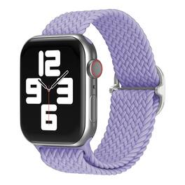 StrapsCo - Braided Stretch Band Nylon Watch Strap For Apple Watch - 44mm/45mm/46mm/49mm (Short-Medium) - Lavender