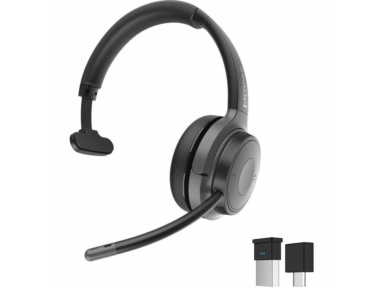 Alt View 7. Morpheus 360 - Morpheus 360 Advantage Wireless Mono Headset with Detachable Boom Microphone HS6200MBT - Comfortable - 32 Ohm - 20 Hz - Black.