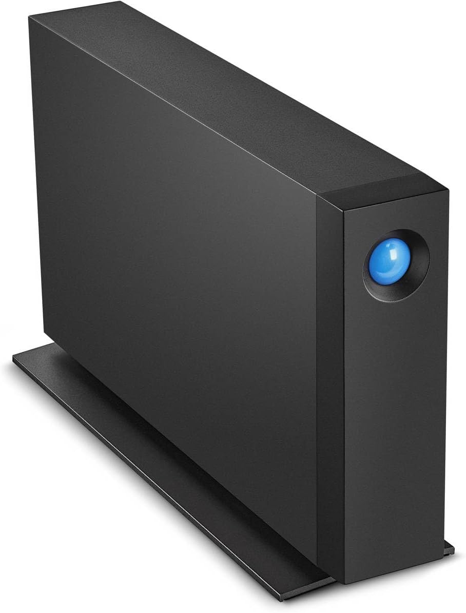 Alt View 1. Seagate - LaCie d2 Professional 14TB External Hard Drive Desktop HDD – Thunderbolt 3 USB-C USB 3.0, (STHA14000800) - Black.