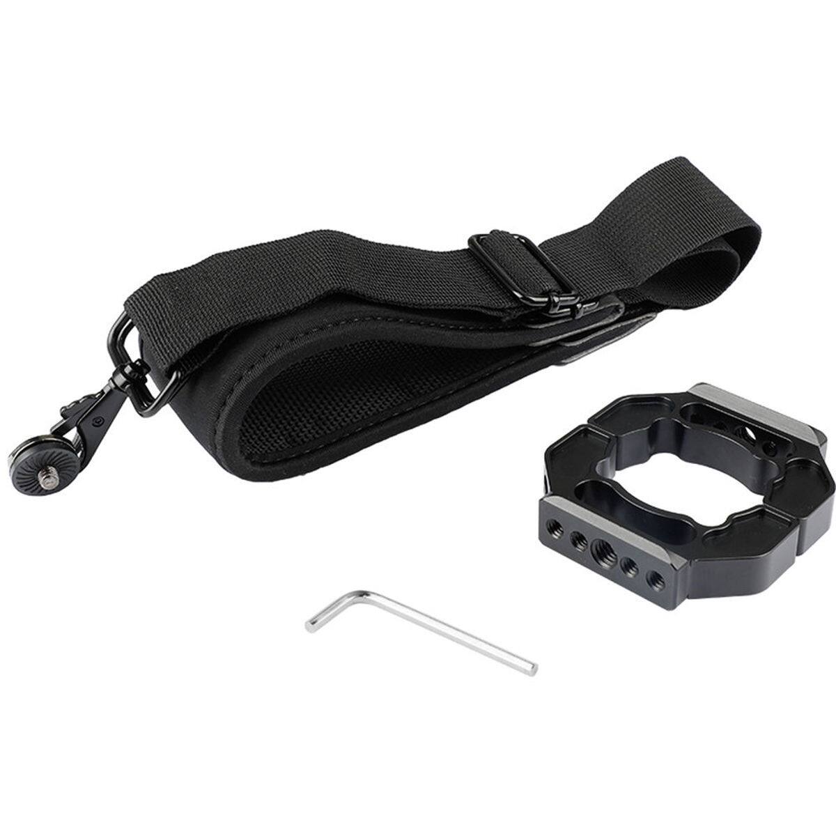 Alt View 1. CAMVATE - CAMVATE Extension Ring Mounting Clamp with Padded Neck/Shoulder Strap.