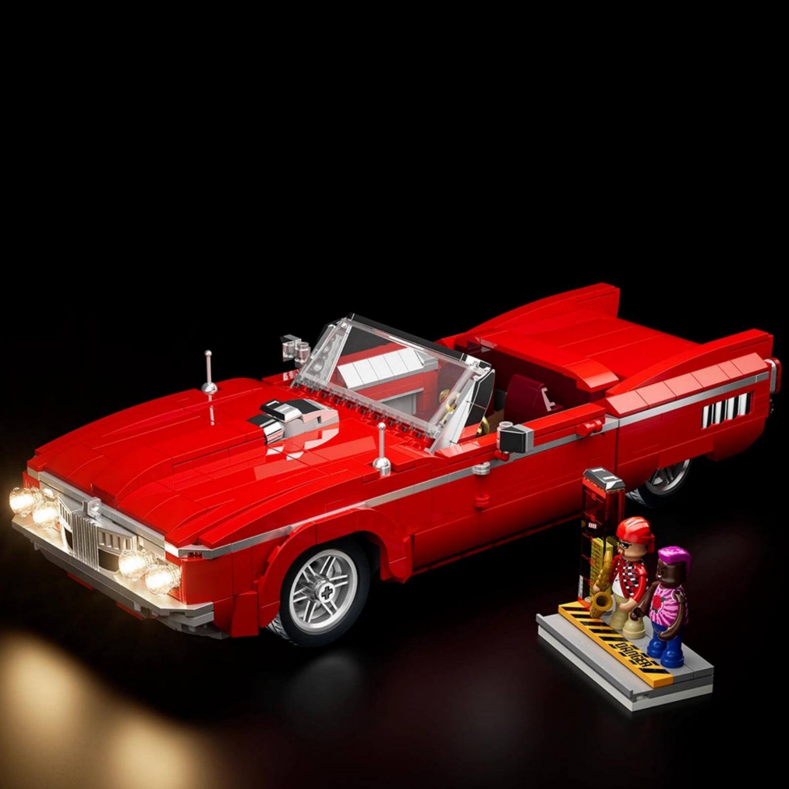 Alt View 10. Lumibricks - Lowrider Car Building Block Set, 969-Piece Automotive Collectible Model for Car Lovers Ages 16+.