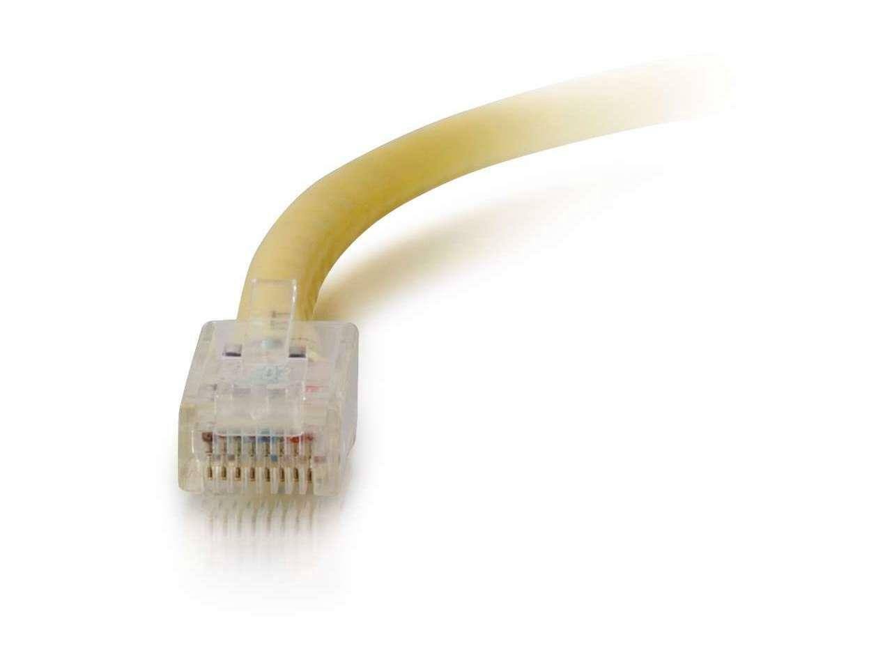 Alt View 2. Cables to Go - C2G 04175 7 ft. Cat 6 Yellow Non-Booted Patch Cable.