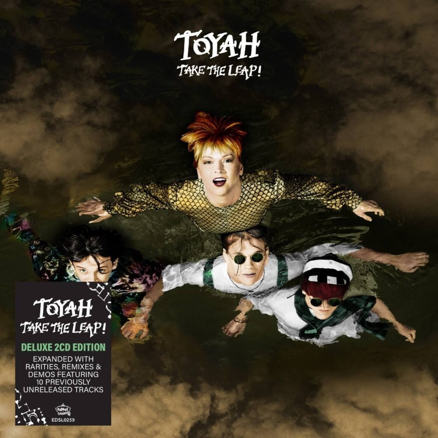 TOYAH TAKE THE LEAP!  
TOYAH TAKE THE LEAP!  
DELUXE 2CD EDITION EXPANDED WITH RARITIES, REMIXES & DEMOS FEATURING 10 PREVIOUSLY UNRELEASED TRACKS  
ddfel EDSL0259