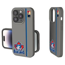 Keyscaper - MLB - Toronto Blue Jays 1997 Logo iPhone Soft Touch Case - 15 Plus - Gray