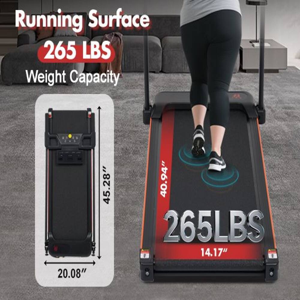 Running Surface  
265 LBS Weight Capacity  
45.28" x 40.94"  
265 LBS  
14.17" x 20.08"