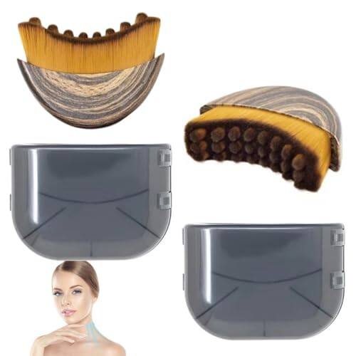 Front. Vulpecula Spade - 2pcs 2025 Upgrade Lymphatic Drainage Brush,Lymphatic Contour Face Brush, Dual-Action Face & Body Massager for Jawline.