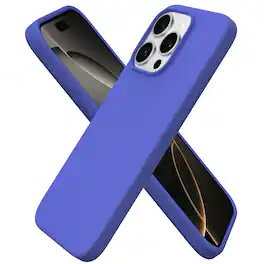 Ornarto - Designed for iPhone 16 Pro Case 6.3", Liquid Silicone 3 Layers Full Covered Protective Cover - Ultramarine