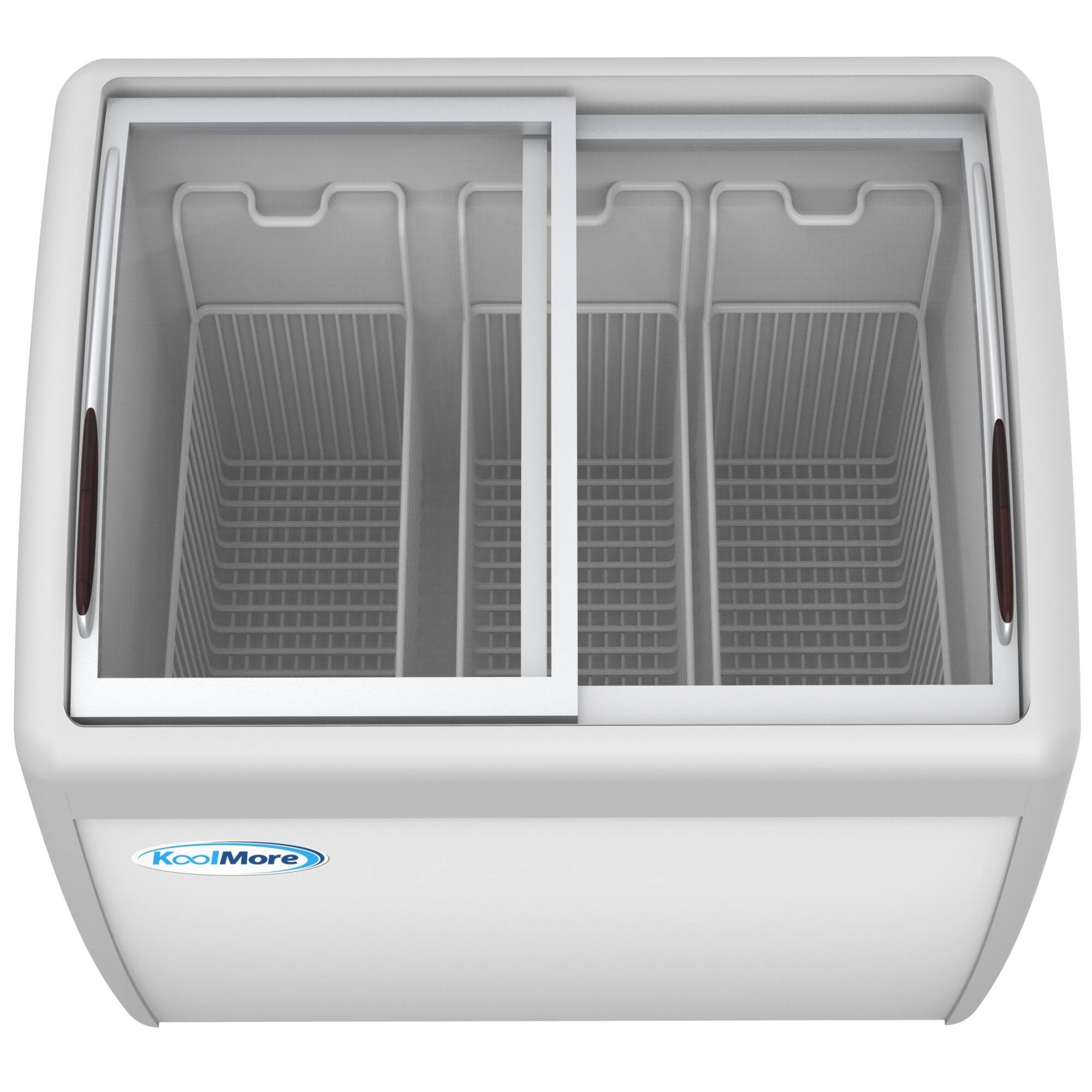 Alt View 6. Koolmore - 40 in. Display Ice Cream Freezer - 9 cu ft. MCF-9C - White.