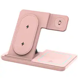 YONWAY - 3 in 1 Wireless Charging Station, Wireless Charger for iPhone Products, Fast Charging Stand for iPhone, Watches, Airpods