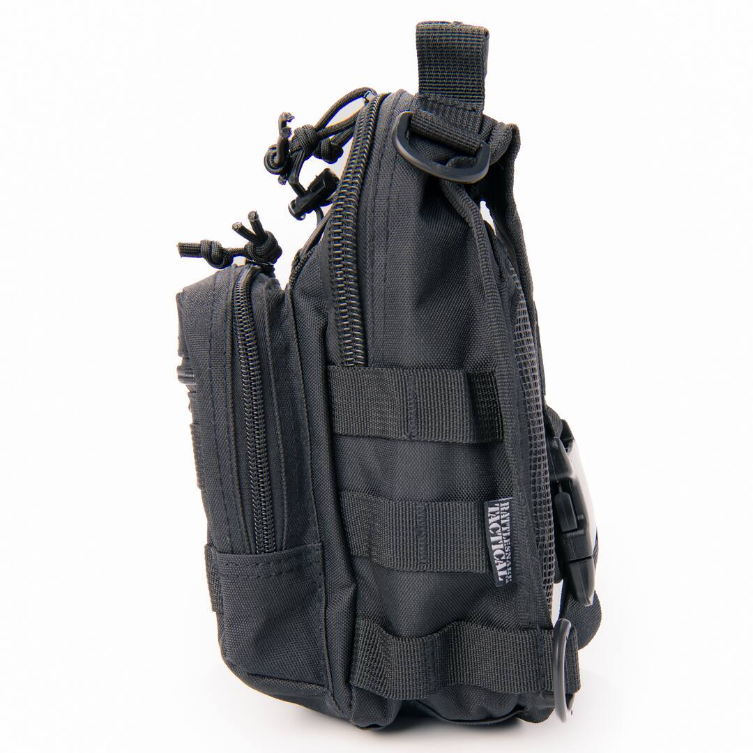 Alt View 4. Rattlesnake Tactical - Rattlesnake Tactical Sling Pack with Pistol Retention System, Black - Black.