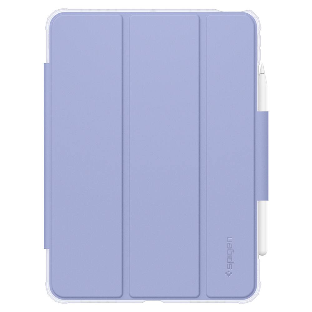 Angle. Spigen - Spigen Crystal Hybrid Pro iPad Air 11-inch Case - Lavender - Lavender.