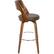 Alt View 12. LumiSource - Cecina Wood Barstool - Walnut/Brown.