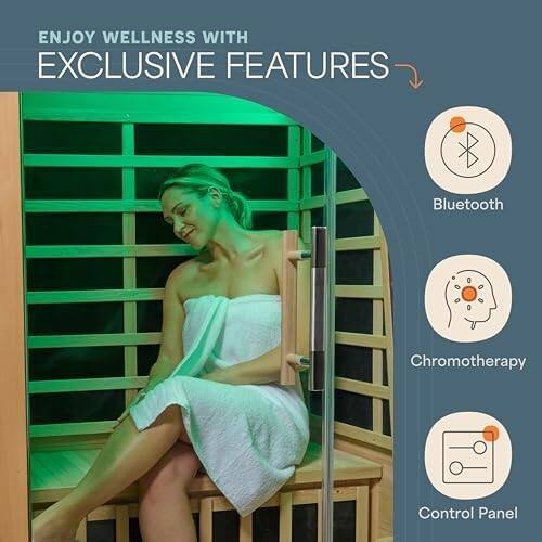 ENJOY WELLNESS WITH EXCLUSIVE FEATURES

- Bluetooth
- Chromotherapy
- Control Panel