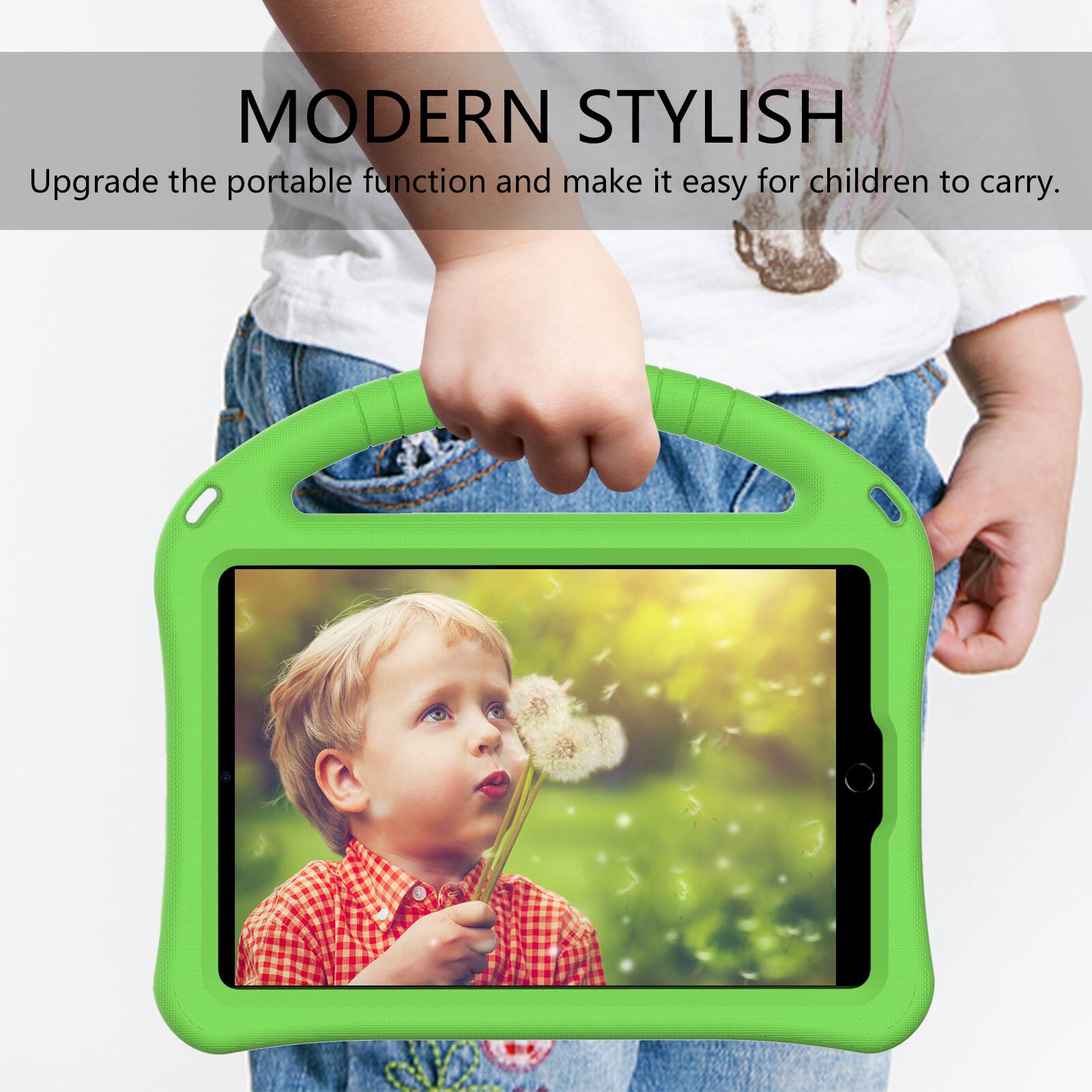 MODERN STYLISH  
Upgrade the portable function and make it easy for children to carry.