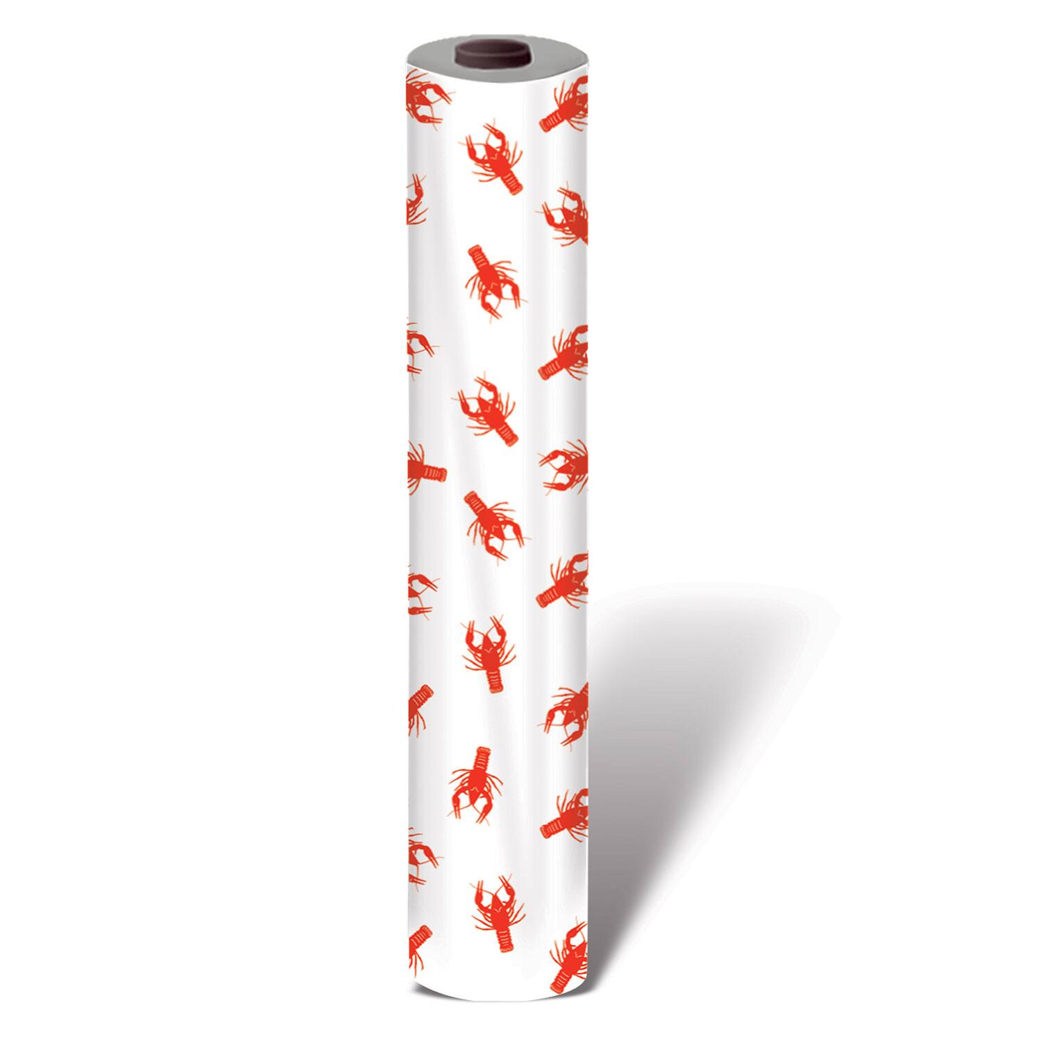 Front. The Beistle Company - Crawfish Table Roll (Pack of 1) - Multicolor.