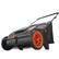 Alt View 5. VEVOR - Push Lawn Sweeper, 21inch Leaf & Grass Collector, Strong Plastic Wheels & Heavy Duty Thickened Steel Durable to Use - Black.
