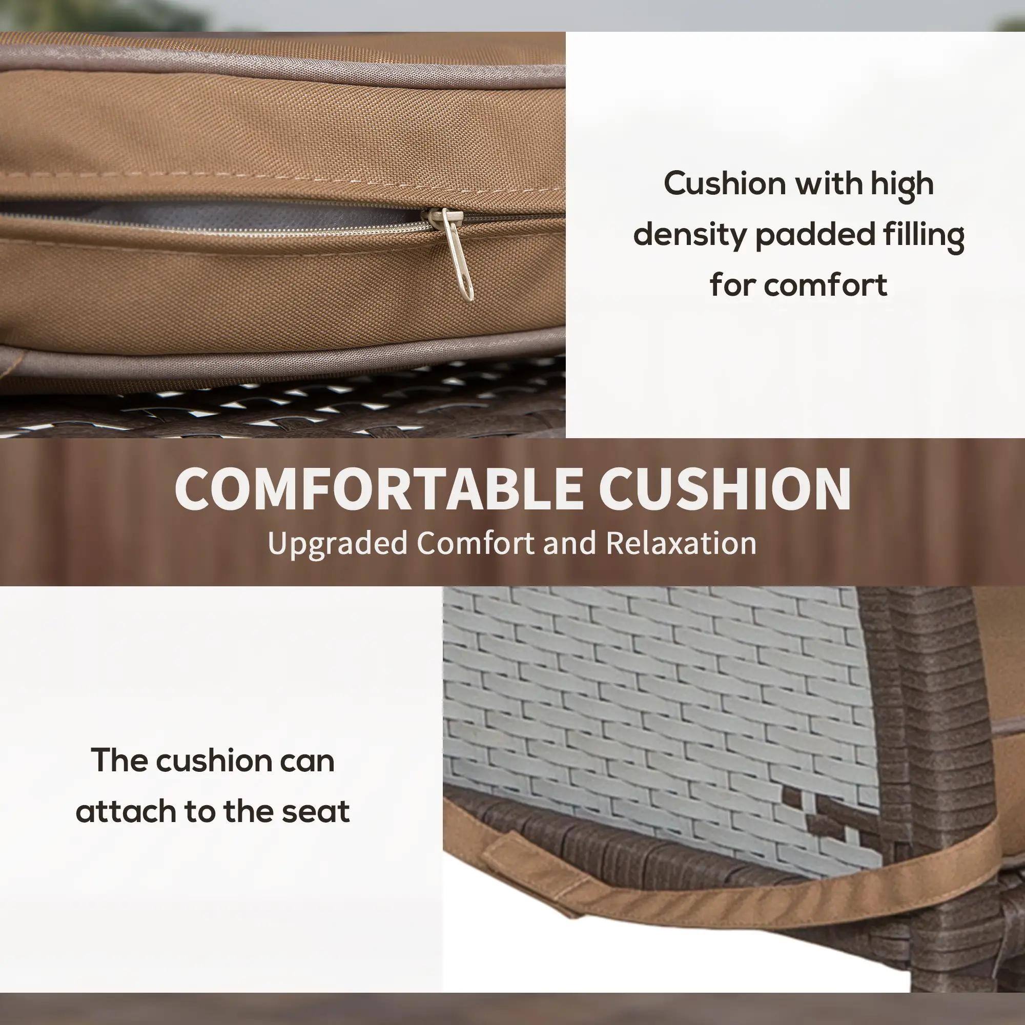 COMFORTABLE CUSHION
Cushion with high density padded filling for comfort
The cushion can attach to the seat