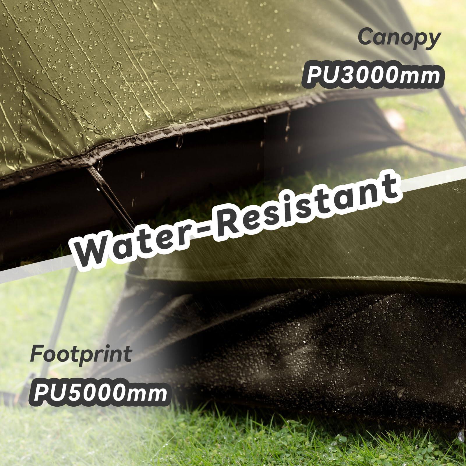 Canopy PU3000mm  
Water-Resistant  
Footprint PU5000mm