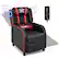 Front. Costway - Theater Style Massage Gaming Chair - Red and Black.