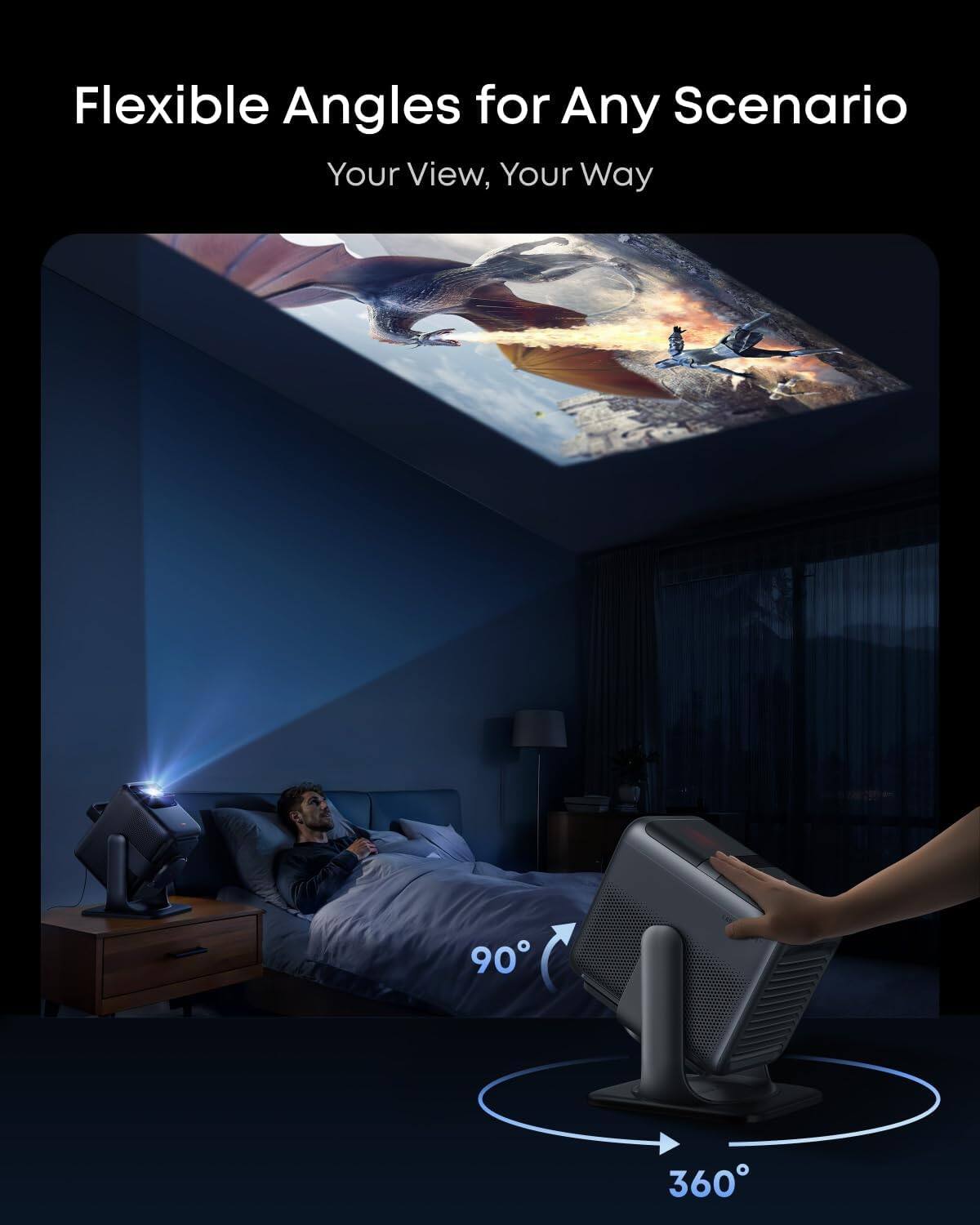 Flexible Angles for Any Scenario  
Your View, Your Way  

90°  
360°