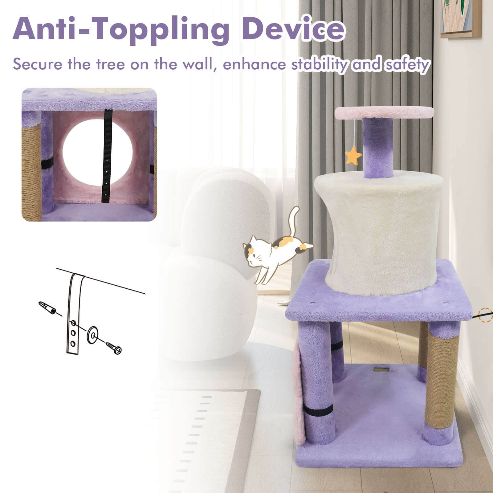 Anti-Toppling Device  
Secure the tree on the wall, enhance stability and safety