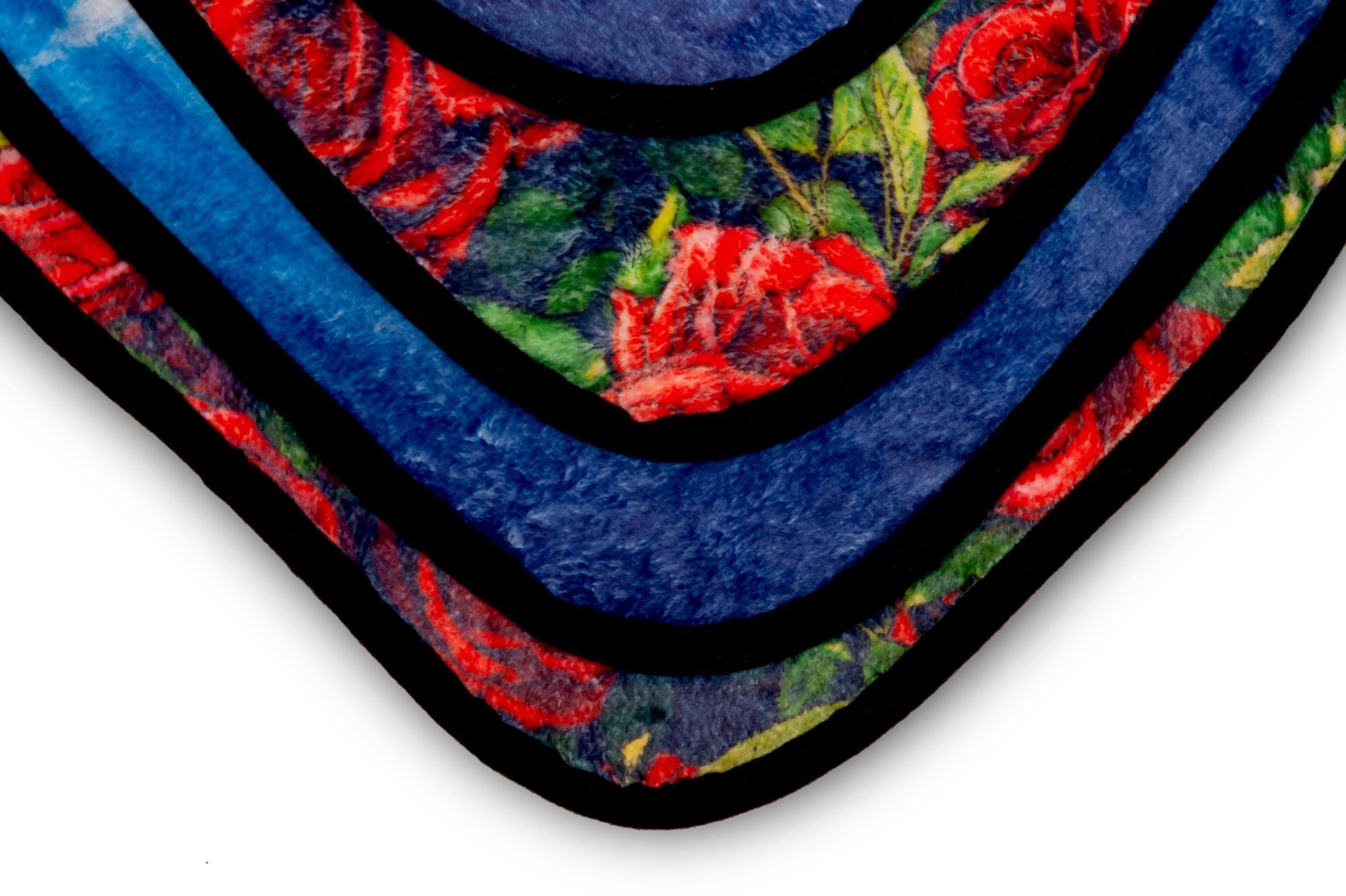 Alt View 2. Just Funky - Borderlands 3 Psycho Bandit Cover Art Fleece Throw Blanket | 60 x 45 Inches - Blue.