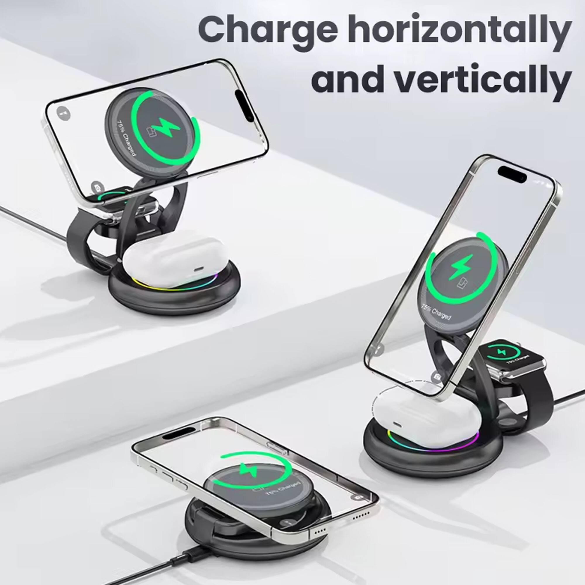 75% Charged  
Charge horizontally and vertically