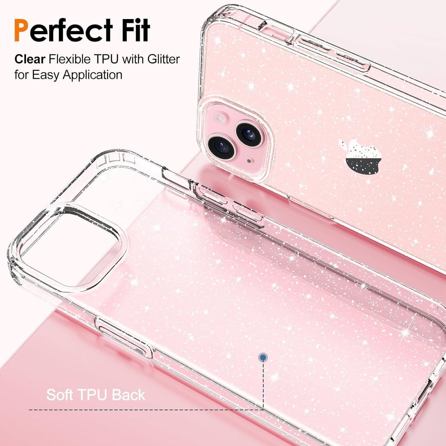 Perfect Fit

Clear Flexible TPU with Glitter for Easy Application

Soft TPU Back