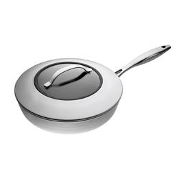 Scanpan - CTX 10.25 Inch Nonstick Saute Pan With Lid, Stainless Steel - Silver