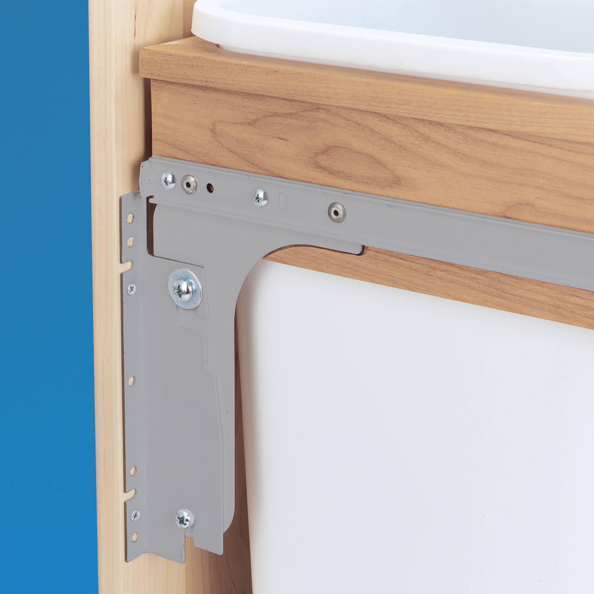 Alt View 8. Rev-A-Shelf - Rev-A-Shelf Pullout Trash Cans, Full-Height Cabinet, 50 qt., 4WCTM-2150DM-2 - Light Brown.