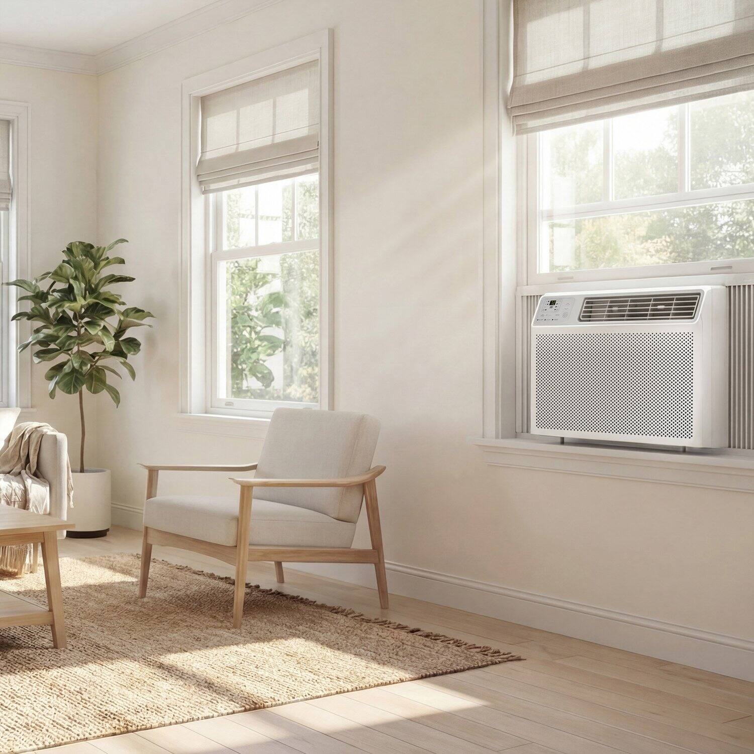 Alt View 9. TCL - 550 Sq. Ft. 12,000 BTU Smart Window Air Conditioner - White.