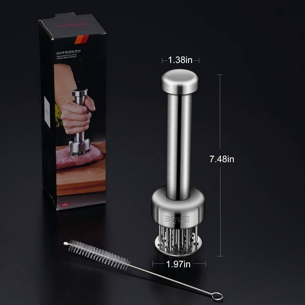 304 Stainless Steel Meat Tenderizer  
1.38in  
7.48in  
1.97in