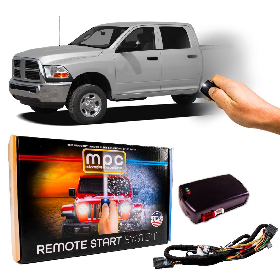 MPC - Remote Start For 2011-2012 RAM 2500 - Plug & Play - Use OEM Remotes - Black