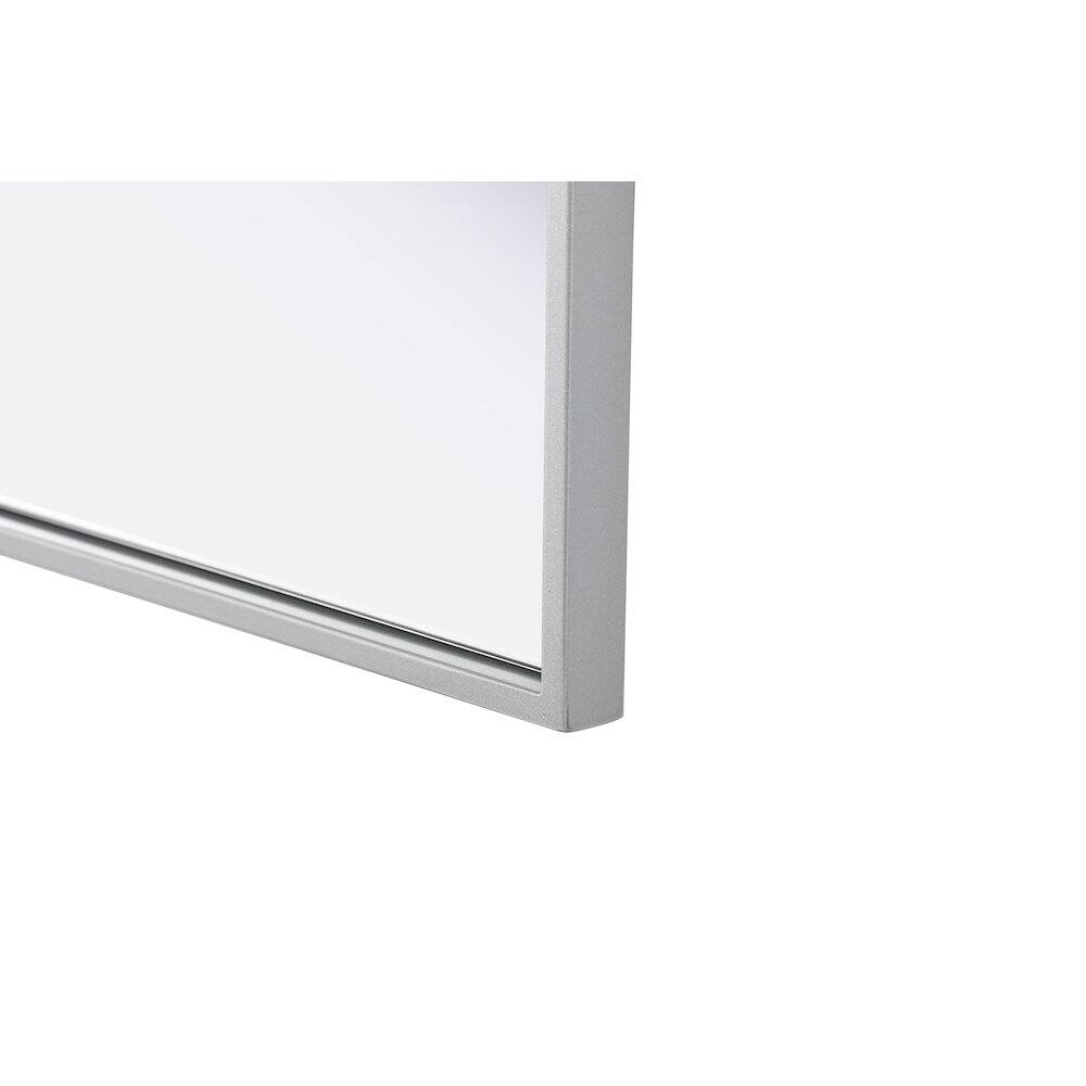 Alt View 7. Elegant Kitchen and Bath - Amoura 30X36 Pivot Mirror In Silver - Silver.