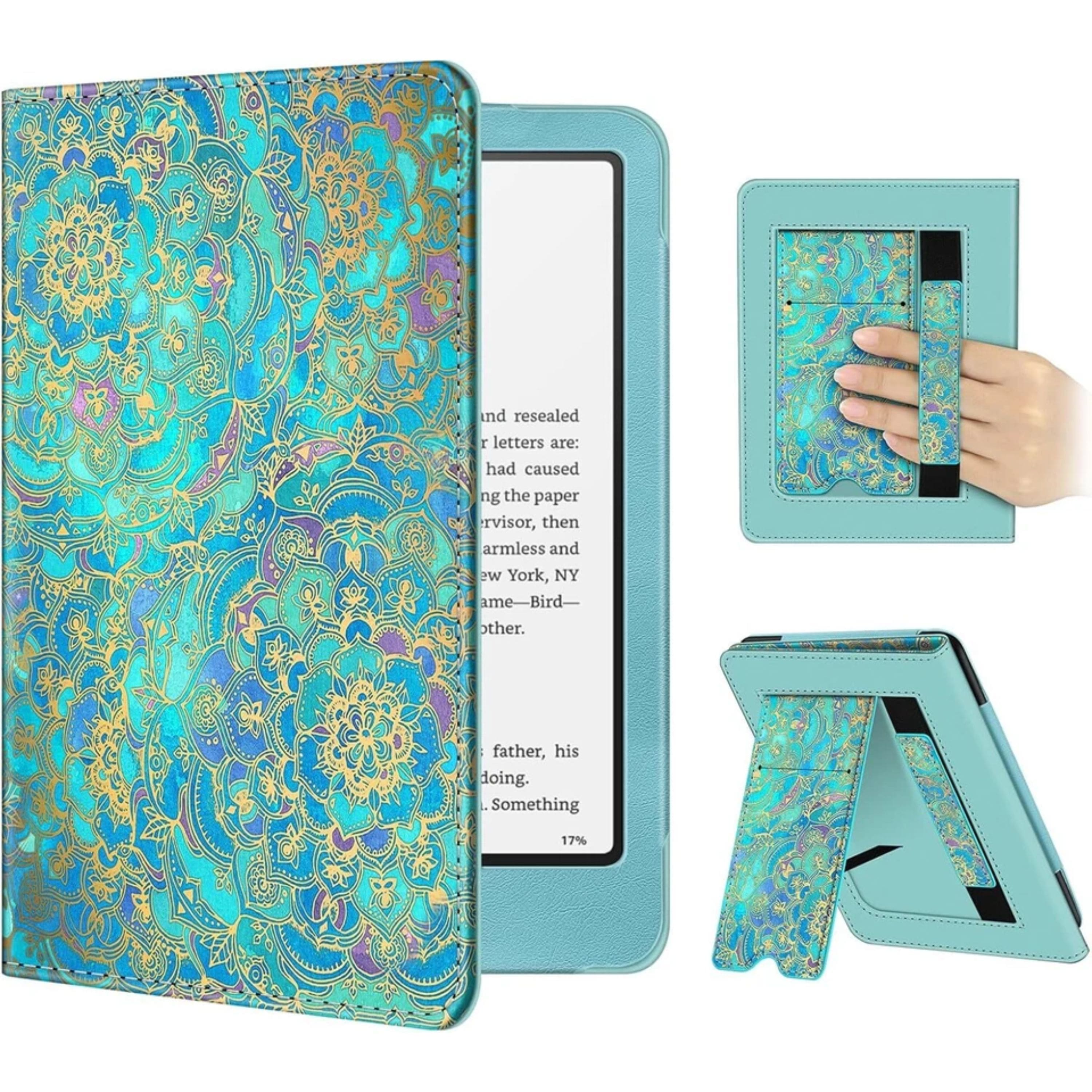 "Kitcheniva - 7"" Kindle Paperwhite Case 12th/11th Gen 2024/2021 Foldable Stand Cover - Shades of Blue" price history on PriceWatchPro